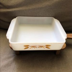 Vintage Fire king 8 inch baking dish.